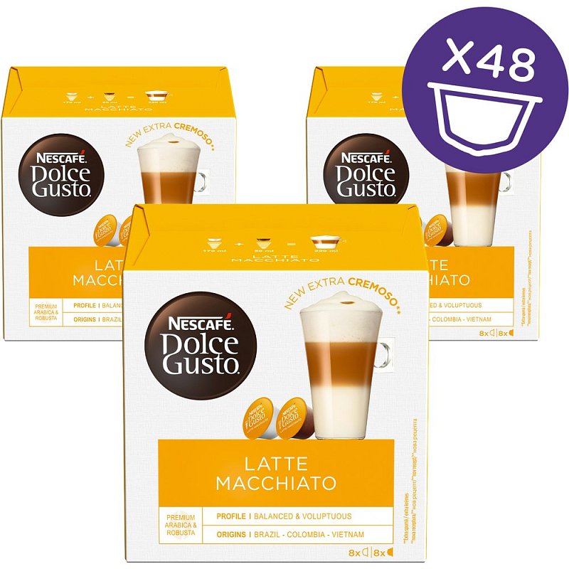 NESCAFE DOLCE GUSTO LATTE MACCHIATO 3X16